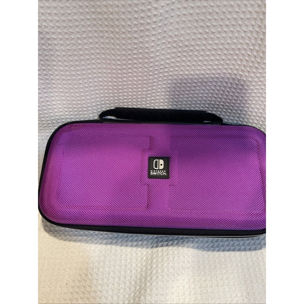 Nintendo Switch Game Traveler Travel Stand Carrying Case Purple +Fits OLED Lite